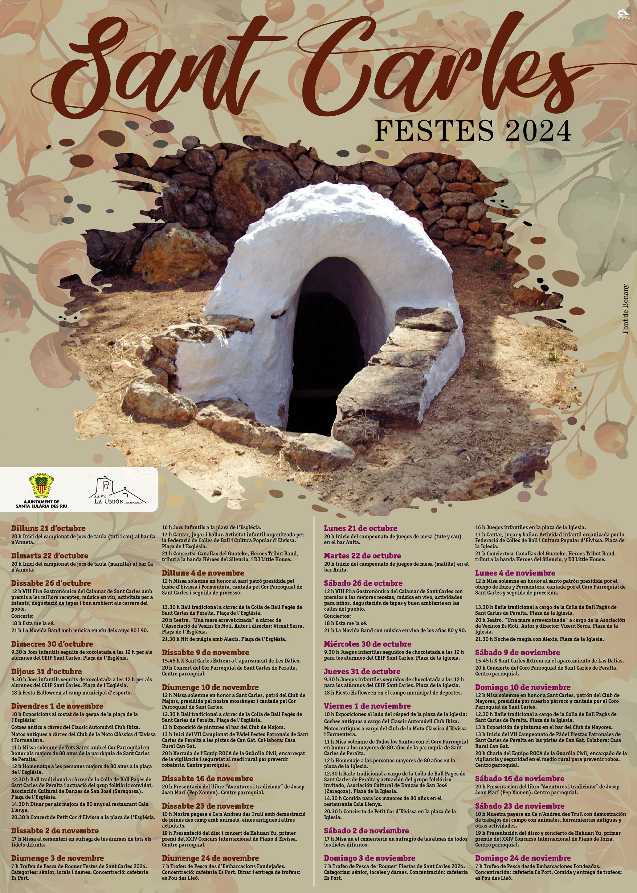 Cartel fiestas Sant Carles 2024