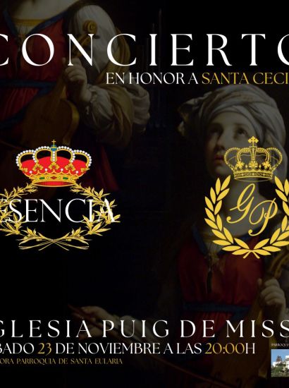 Concert in honour of St. Cecilia by the Agrupación Musical Esencia and A.M. Gran Poder Ibiza