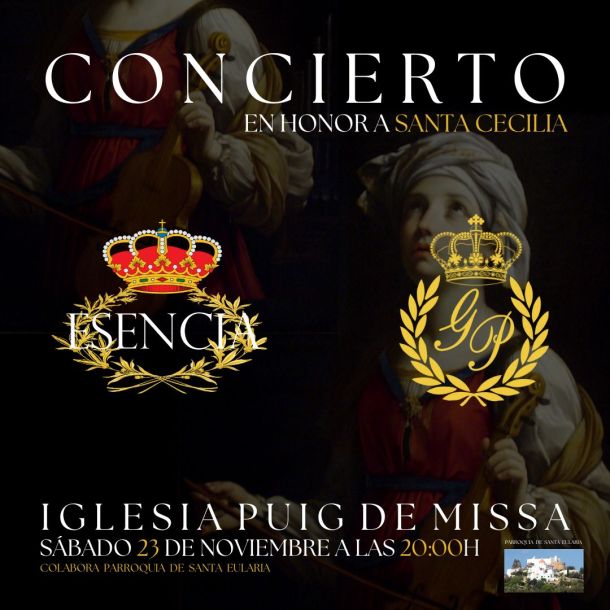 Concert in honour of St. Cecilia by the Agrupación Musical Esencia and A.M. Gran Poder Ibiza