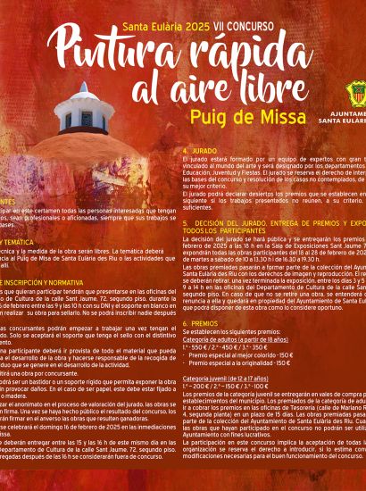 VII Concurso de Pintura Rápida Puig de Missa 2025