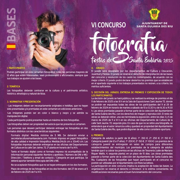 VI Concurso de Fotografía Fiestas de Santa Eulària 2025